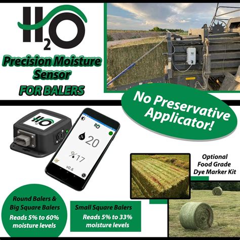 h20 moisture meter|h2o baler marker.